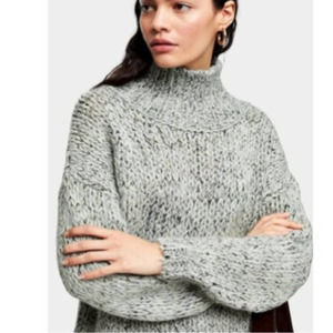 Topshop Chunky Slouchy Soft Comfy Funnel Sweater